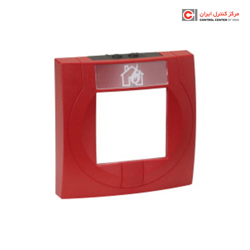 محفظه شستی اعلام حریق قرمز رنگ با المان شکننده شیشه ای اسر مدل 704900